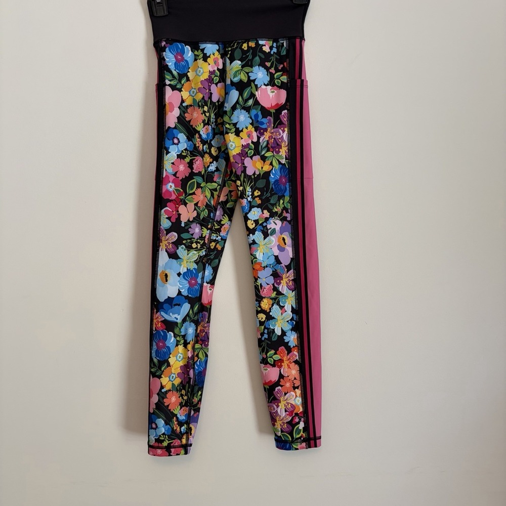 Johnny Was BEE ACTIVE LEGGING WITH POCKETS XS Wild bloom Floral Print MSRP $210